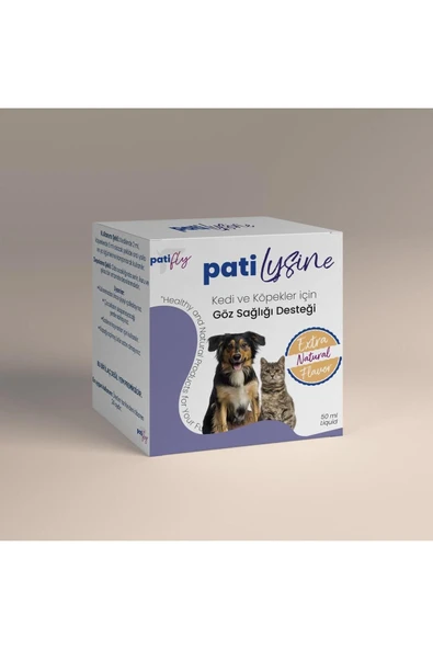 Patifly Lysine Kedi ve Köpekler İçin Vitamin Desteği Liqit 50 ml - 5