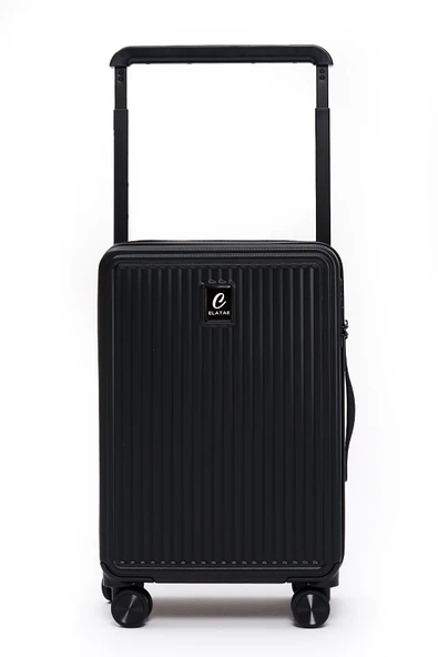 Elatae Vouge Exclusive Ultra Strong 2'li Valiz Seti Orta Boy - Kabin Boy Siyah V10737 - Resim 5