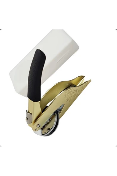 Soğuk Mühür Kabartma Damga Çelik Baskı Presi Lastik Sap Gold - 6