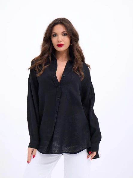 6899 GÖMLEK-SİYAH ürün görseli