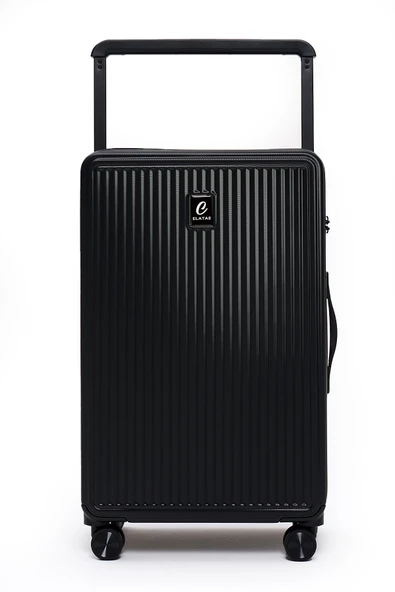 Elatae Vouge Exclusive Ultra Strong 2'li Valiz Seti Orta Boy - Kabin Boy Siyah V10737 - Resim 3