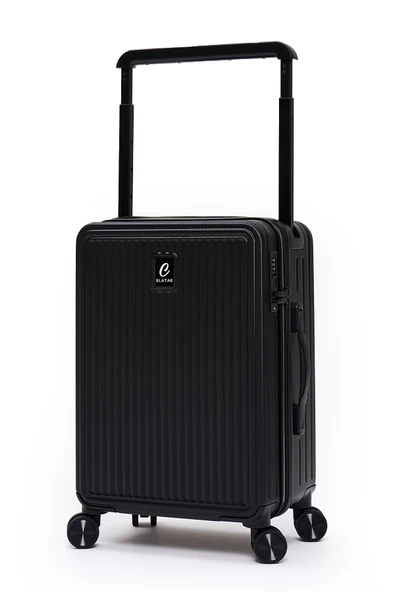 Elatae Vouge Exclusive Ultra Strong 2'li Valiz Seti Orta Boy - Kabin Boy Siyah V10737 - Resim 4