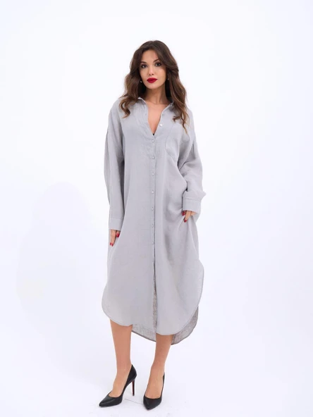 7120 ELBİSE-GRİ ürün görseli