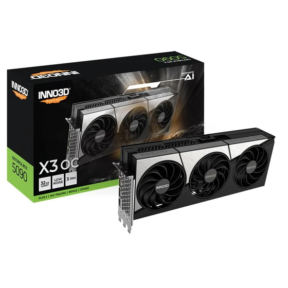 Inno3D GeForce RTX5090 x3 OC 32GB 512Bit GDDR7 Ekran Kartı N50903-32D7X-17593928