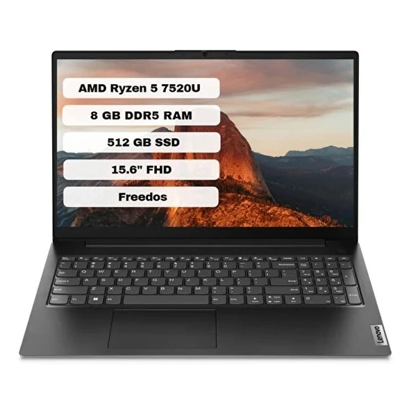 Lenovo V15 G4 Ryzen 5 7520U 8Gb 512Gb Ssd 15.6'' Fhd Freedos Taşınabilir Bilgisayar 82Yu0124tx