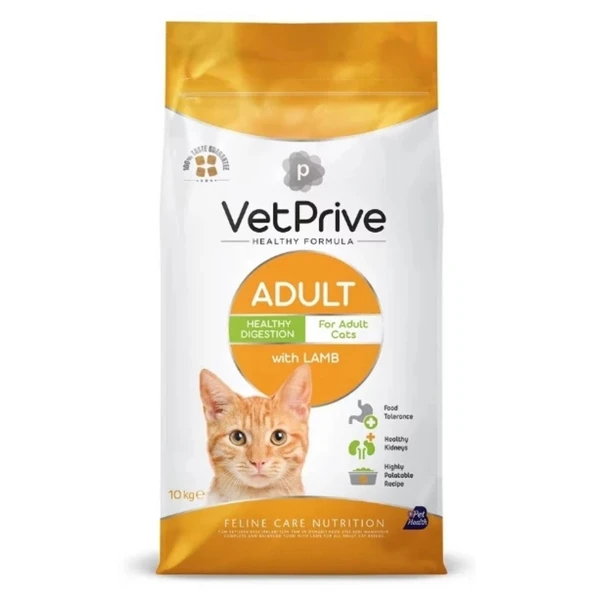 Vet Prive Kuzu Etli Yetişkin Kedi Maması 10 KG