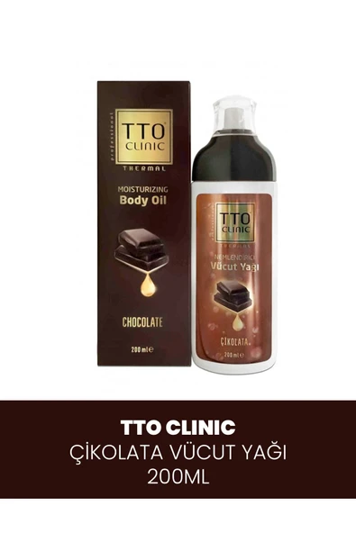 TTO Clınıc Vücut Yağı Çikolata 200 ml (ÇAY AĞACI YAĞI / TEA TREE OIL)