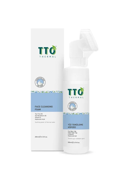 Yüz Temizleme Köpüğü 200 ml (Aplikatörlü) (Çay Ağacı Yağı /Tea Tree Oil)