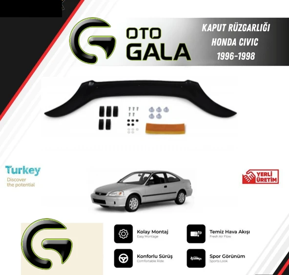 KAPUT RÜZGARLIĞI HONDA CIVIC 1996-1998