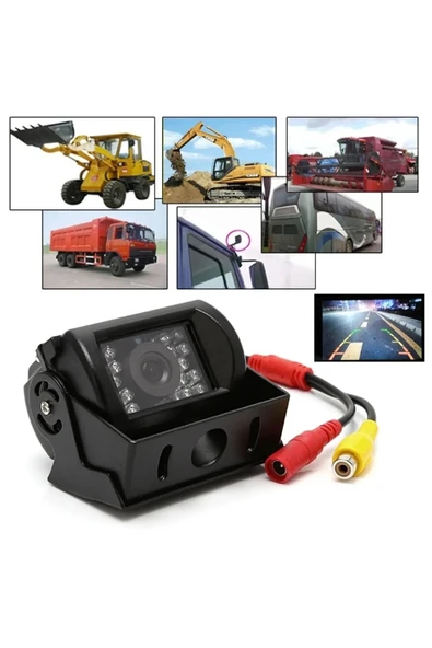 BÜYÜK METAL KASA 18 LED GECE GÖRÜŞ GERİ VİTES KAMERA - 5