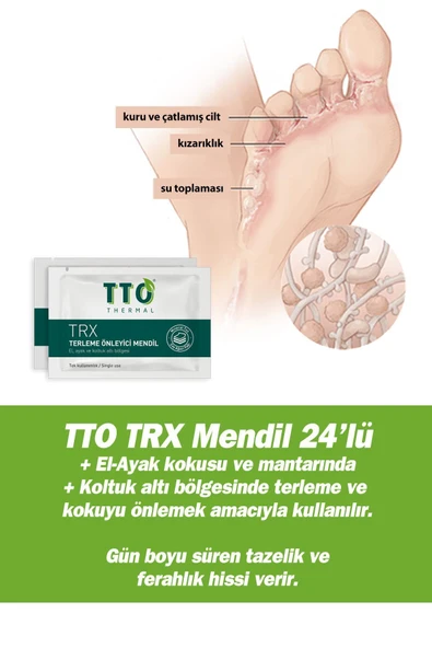 TRX TERLEME ÖNLEYİCİ MENDİL 24 ADET - 2