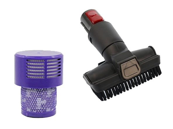 Dyson V10 Animal ile Uyumlu Filtre ve Mobilya Fırçası Seti