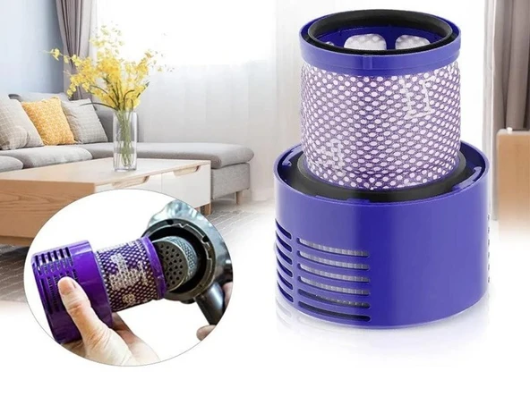 DYSON	V10 Total Clean ile Uyumlu Filtre ve Mobilya Fırçası Seti - Resim 3