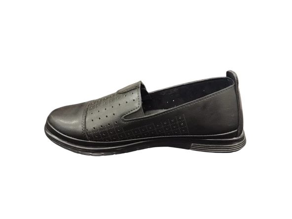 Merry Pace 7321525Z Ortopedik Yandan Lastikli Konforlu Rahat Taban Kadın Yürüyüş Babet Ayakkabı - 6