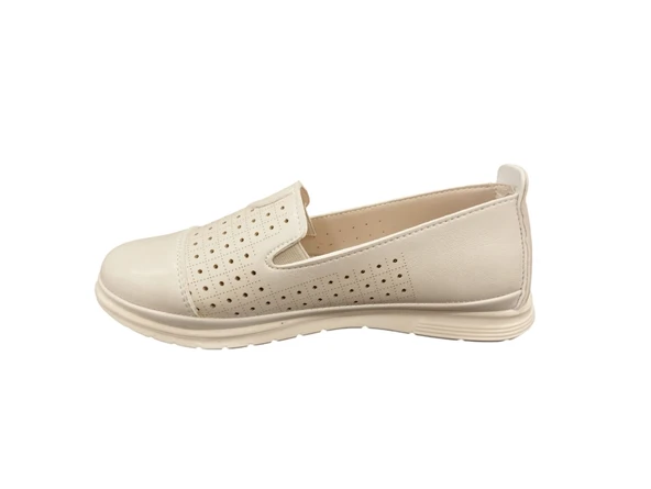 Merry Pace 7321525Z Ortopedik Yandan Lastikli Konforlu Rahat Taban Kadın Yürüyüş Babet Ayakkabı - 2