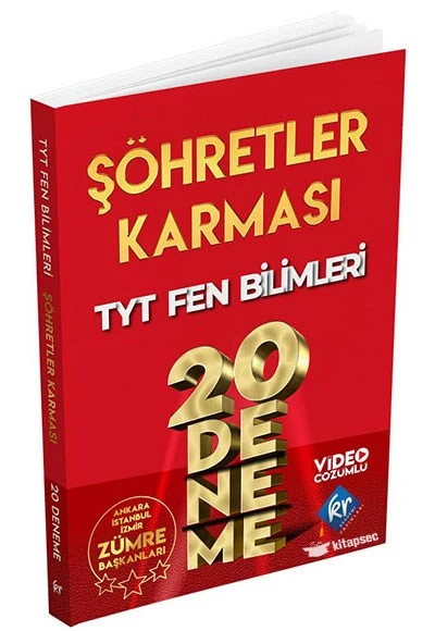 TYT Şöhretler Karması Fen Bilimleri 20 Deneme KR Akademi