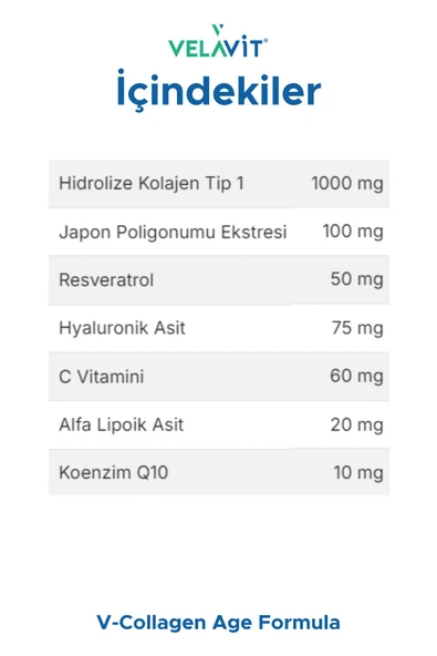 Velavit V-Collagen Age Formula 30 Tablet - 2