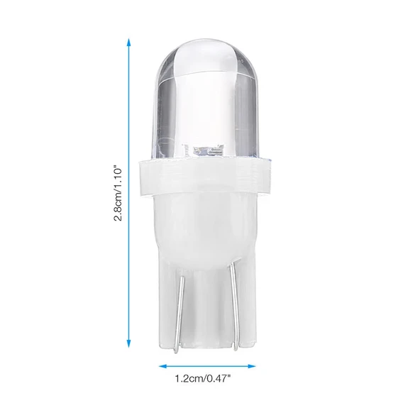 T10 Dipsiz Park Sinyal Ampul 12V W5W 2 Adet Beyaz Renk - 3