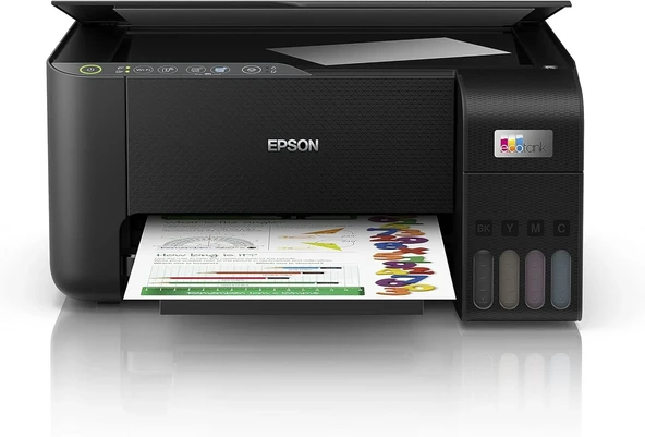 Epson EcoTank L3250 Wi-Fi + Tarayıcı + Fotokopi Renkli Çok Fonksiyonlu Tanklı Mürekkep Püskürtmeli Yazıcı (ORJINAL) - 3