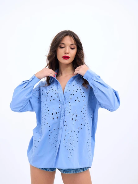 7034 GÖMLEK-KOYU MAVİ - 5