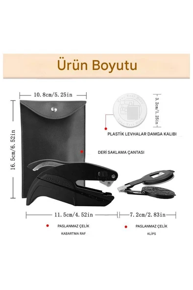 Soğuk Mühür Kabartma Damga Portatif El Tipi Baskı Makinesi TRODAT - 6