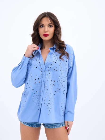 7034 GÖMLEK-KOYU MAVİ - 4