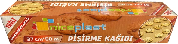 Niceplast Kesimsiz Yağlı Fırın Pişirme Kağıdı - 37 Cm. x 50 Metre - 3 Paket - Resim 3
