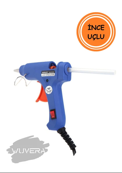 Wuvera 20W Sıcak Silikon Tabancası – Çekme Eritme Tabanca & Şeffaf Mum Yapıştırıcı – Hızlı ve Güçlü Yapıştırma Çözümü! - 3