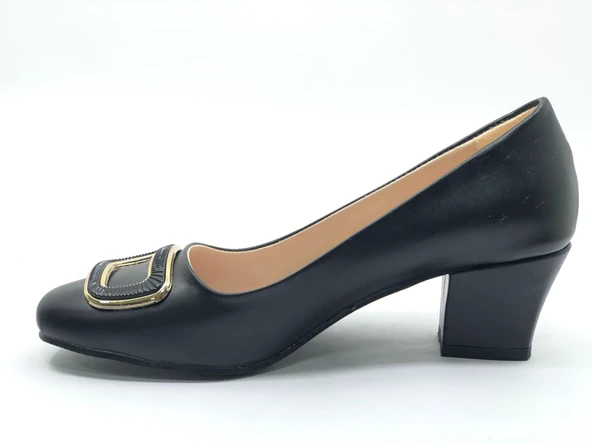 Mehtap Toka Detaylı Topuklu Kadın Klasik Ayakkabı - Resim 5