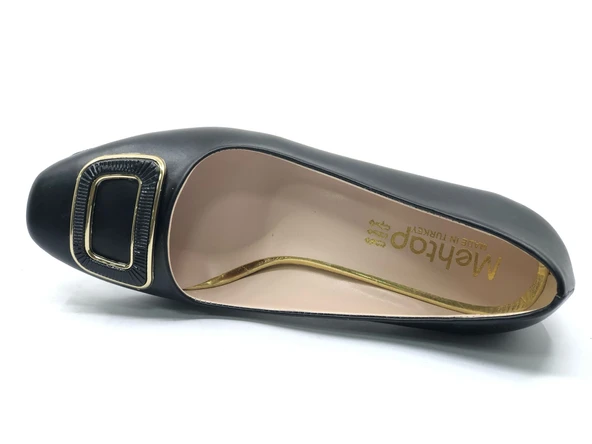 Mehtap Toka Detaylı Topuklu Kadın Klasik Ayakkabı - Resim 6