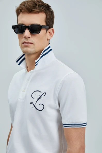 Lufian 111040216 Everes Smart Polo Yaka Tişort Erkek T-Shirt - Resim 3