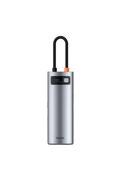 BASEUS StarJoy 7-Port HUB Type-C to HDMI 4K 60Hz x1+USB3.0x3+PDx1+SD/TFx1 Space Grey B00030708811-00 - 2