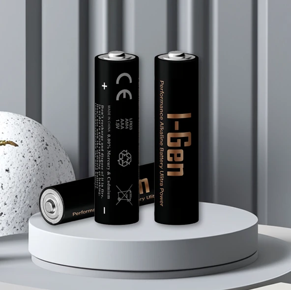 I-Gen A175 48'li Paket Ultra Alkalin Pil 24 Adet LR03 1.5V AAA İnce Kalem Pil + 24 Adet LR6 1.5V AA Kalem Pil - 6