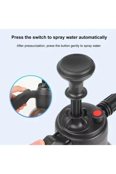 Araç Yıkama Köpük Püskürtücü Yüksek Basınçlı El Pompası 2Litre Otomobil, Bahçe, Temizleme - 6