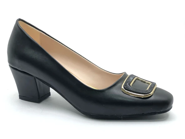 Mehtap Toka Detaylı Topuklu Kadın Klasik Ayakkabı - Resim 4