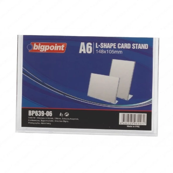 BIGPOINT BROSURLUK MASAUSTU A6 YATAY (639-06) ürün görseli