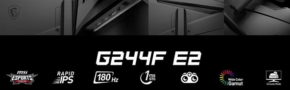 MSI G244F E2 23.8 FLAT IPS 1920X1080 (FHD) 16:9 180HZ 1MS FREESYNC PREMIUM GAMING MONITOR - 3