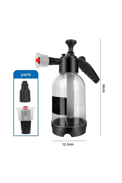 Araç Yıkama Köpük Püskürtücü Yüksek Basınçlı El Pompası 2Litre Otomobil, Bahçe, Temizleme - 4