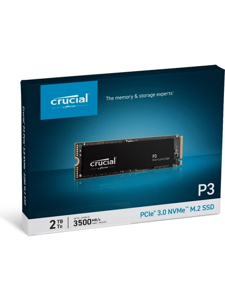 Crucial P3 3D Nand CT2000P3SSD8 PCI-Express 3.0 2 TB M.2 SSD - 5