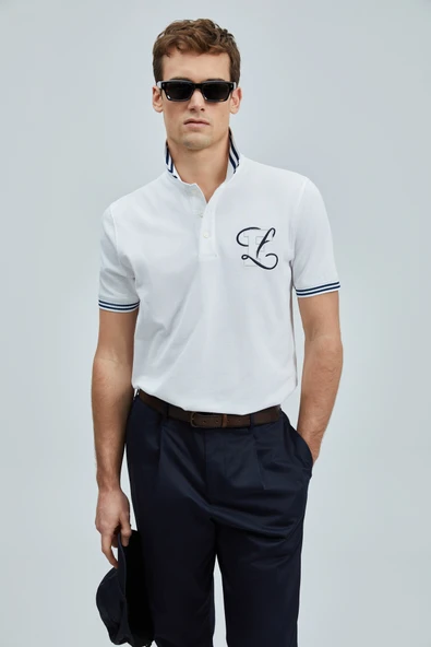 Lufian 111040216 Everes Smart Polo Yaka Tişort Erkek T-Shirt - Resim 2