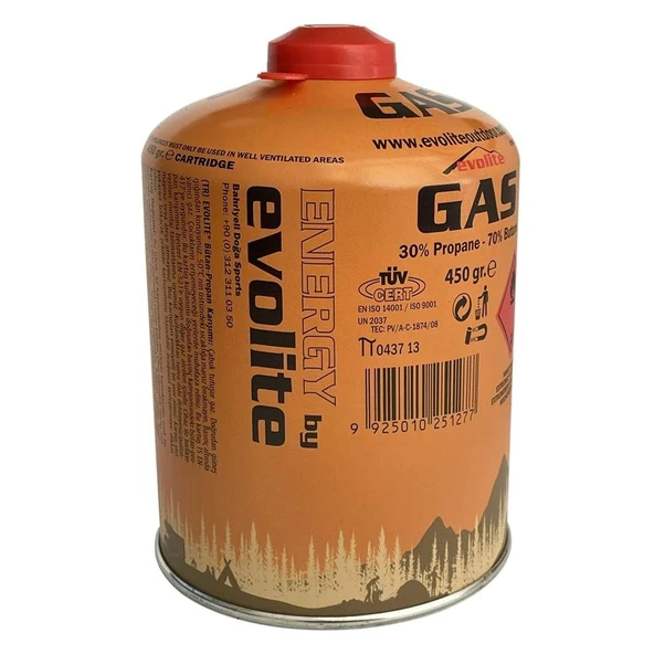 Evolite Butane Propane Vidalı Ocak Kartuşu 450Gr - 2