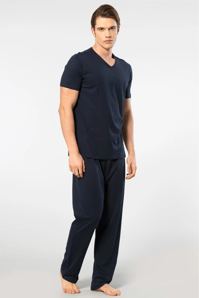 Cacharel Erkek Kısa Kollu Modal Pijama Takımı - 5