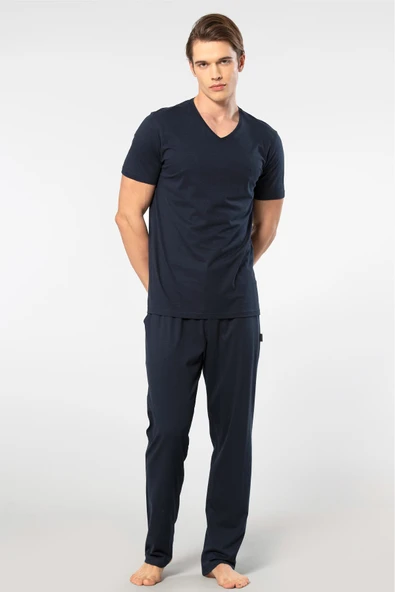 Cacharel Erkek Kısa Kollu Modal Pijama Takımı - 6