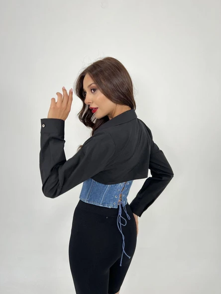 6963 GÖMLEK-SİYAH - Resim 5