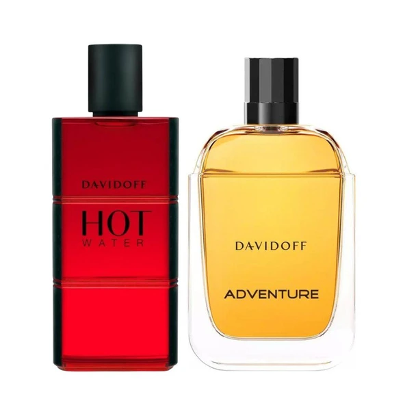 Davidoff Adventure EDT 100 ml + Hot Water EDT 110 ml Erkek Parfüm