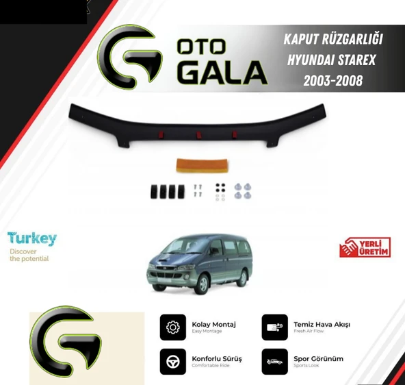 KAPUT RÜZGARLIĞI HYUNDAI STAREX 2003-2008