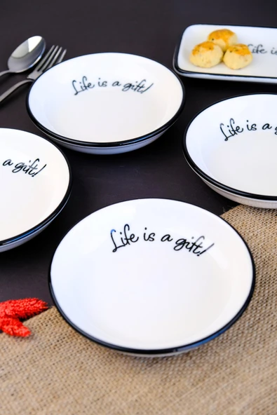 Tabak Evi Motto Gift Tabak 240cc 4 lü 15x15x2cm