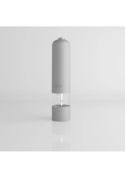 House Pratik Hp67 Pilli Işıklı Otomatik Tuz Ve Baharat Öğütücü Gri