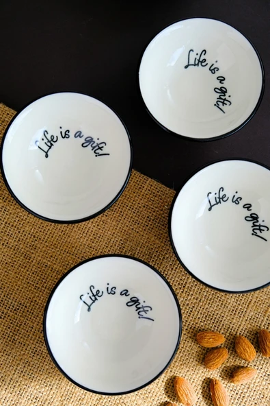 Tabak Evi Motto Gift Mini Kase 90cc 4 lü 10x10x3cm - 2