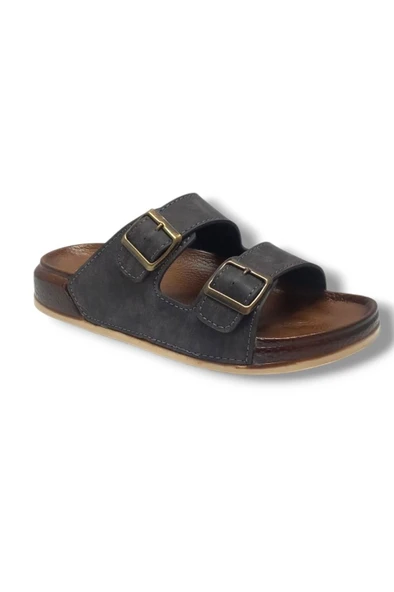 Witta 55201-25 Deri Çift Bant Anatomik Terlik 36-40 - Resim 4